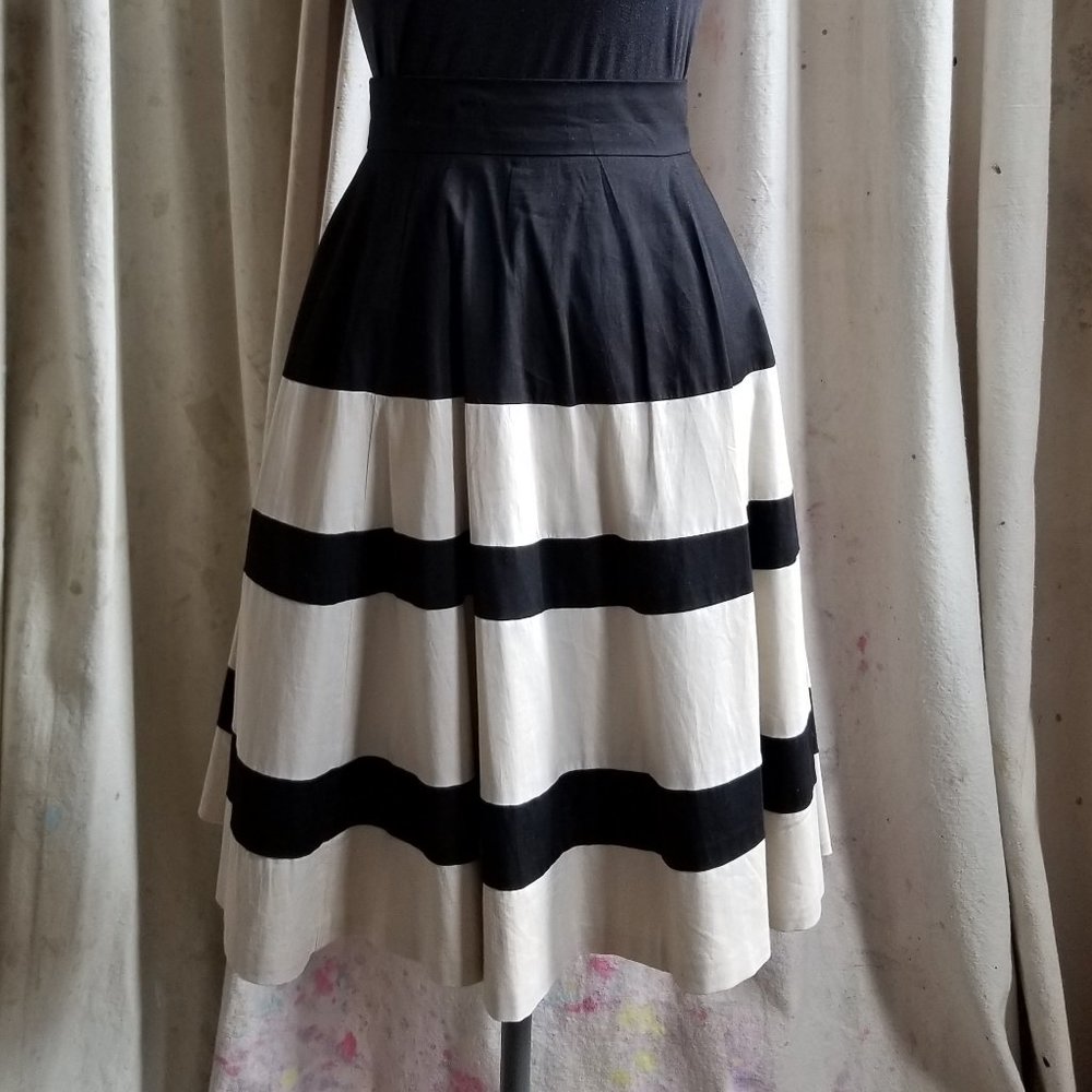 High Waist A-Line Skirt